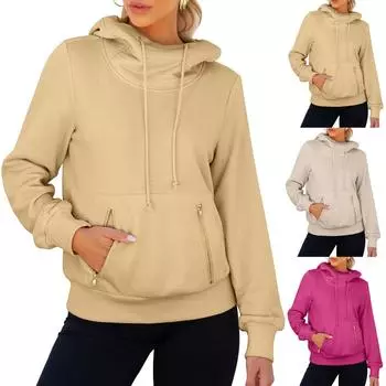 Топы для женщин Длинные рукава Пуловеры Повседневные рубашки Топы Толстовки Свитшоты S