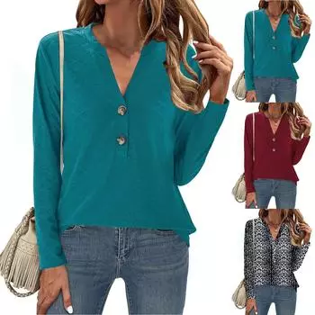 Топы для женщин, нарядные повседневные рубашки с длинным рукавом, футболки, топ XS зелёный