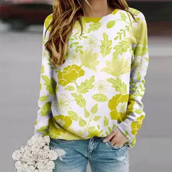 Топы для женщин, плоская синяя и белая футболка с круглым вырезом и длинным рукавом, повседневный тонкий женский топ с длинным рукавом XS фиолетовый