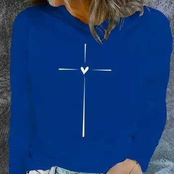 Топы для женщин, простая футболка с круглым вырезом и принтом «крест-накрест», длинный рукав, повседневный тонкий пуловер, женский топ с длинным рукавом XS белый