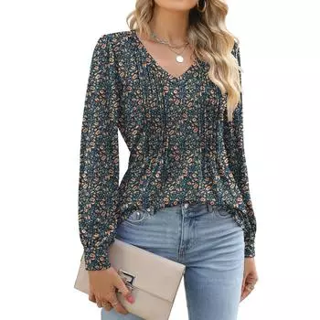 Топы для женщин, пуловеры с длинными рукавами, повседневные рубашки, топ XS чёрный