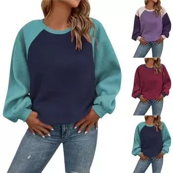 Топы для женщин, пуловеры с длинными рукавами, повседневные рубашки, топ XS винный