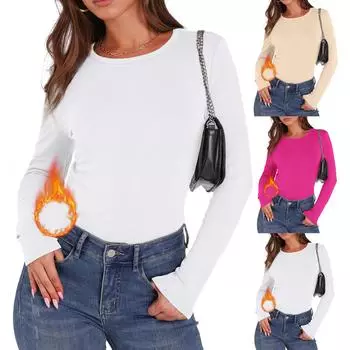 Топы для женщин, пуловеры с длинными рукавами, повседневные рубашки, топ S бежевый