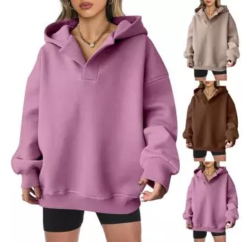 Топы для женщин, пуловеры с длинными рукавами, повседневные рубашки, топ M кофейный