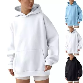 Топы для женщин, пуловеры с длинными рукавами, повседневные рубашки, топ M чёрный