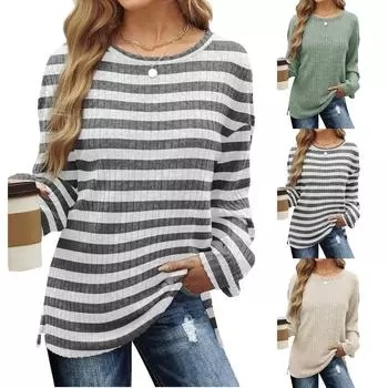 Топы для женщин, пуловеры с длинными рукавами, повседневные рубашки, топ M белый