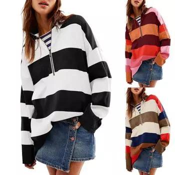 Топы для женщин, пуловеры с длинными рукавами, повседневные рубашки, топ M коричневый