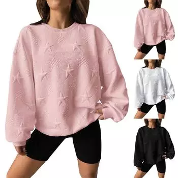 Топы для женщин, пуловеры с длинными рукавами, повседневные рубашки, топ S бежевый