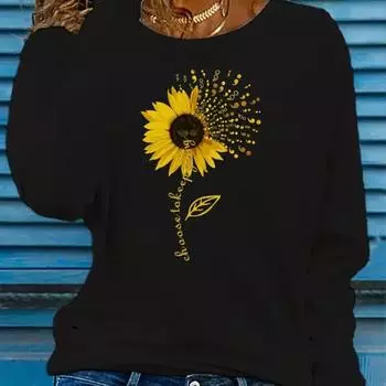 Топы для женщин с 3D-принтом, круглым вырезом и длинными рукавами, футболка, осенний повседневный тонкий пуловер, женский топ с длинными рукавами XS белый