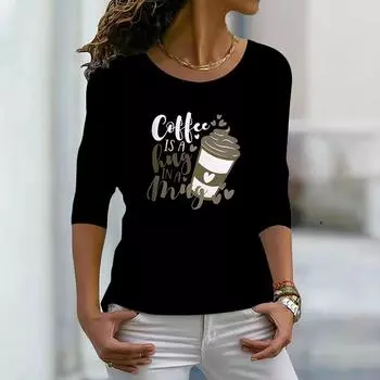 Топы для женщин с принтом 3D маленького медведя, круглый вырез, длинный рукав, футболка, осенний повседневный тонкий пуловер, женский топ с длинным рукавом XS розовый