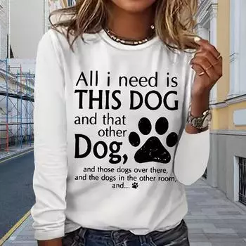 Топы для женщин с принтом когтей и буквами, с круглым вырезом и длинным рукавом, футболка, осенний повседневный тонкий пуловер, женский топ с длинным рукавом XS розовый