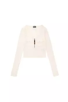 Топы МАЙКА БЕЗ РУКАВОВ L Белый A12778RTIAV 1AG [Diesel] Женская T-BORDIE-R