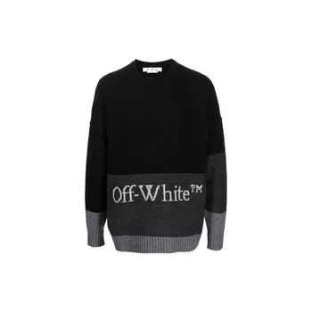 Топы мужские белые с круглым вырезом и блоками из черного трикотажа OMHE048C99KNI0031001 M