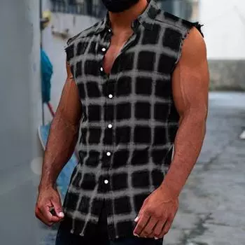 Топы на бретелях, популярные модные кардиганы, мужские топы, жилет без рукавов, летние топы, летние топы на бретелях, одежда для путешествий 2XL зелёный