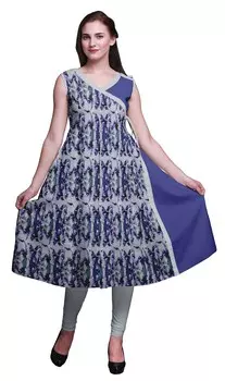 Топы с принтом бимбы для женщин Летнее платье без рукавов AngrakhaA KurtiA для женщин Large темно-фиолетового