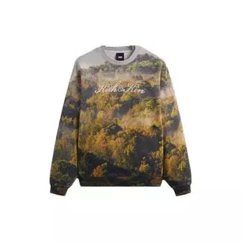 Топы унисекс Kith Foliage Nelson Crewneck Laurel, разноцветные KHM031510-358 XXL