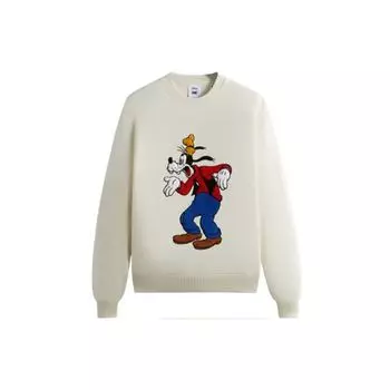 Топы унисекс Kith For Mickey & Friends Astonished Goofy Vintage с круглым вырезом Sandrift кремового цвета KHM031749-104 M