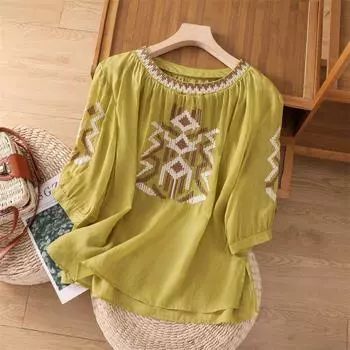 Топы женские хлопковые летние футболки больших размеров с воротником-поло свободные напечатанные повседневные пуловеры футболки топы M белый