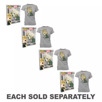 Тор Локи Поп! Футболка женская серая