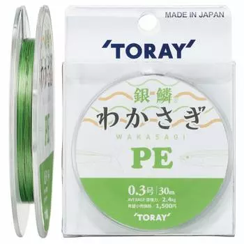 TORAY PE Line Ginrin Wakasagi PE 30м Зеленый Нет. 0,3 2,1 кг