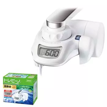 Toray Trevino Водоочиститель Кран Прямого Подключения Тип Супер Серии Тонкий с 1 Картриджем Белый [Основной SX606V]