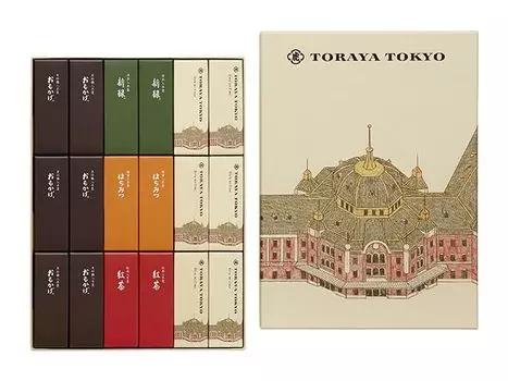 TORAYA TOKYO Маленький Ёкан 18 предметов TOKYO Ограниченный пакет Здание станции Токио Toraya Tokyo Station Hotel Limited Ограниченный пакет Включен
