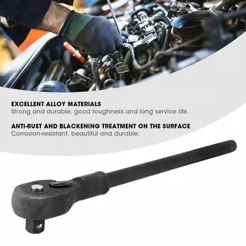 Торцевой ключ с храповым механизмом, мощный приводной храповой ключ с реверсом, быстрый торцевой ключ, средний удлиненный инструмент для ремонта автомобиля