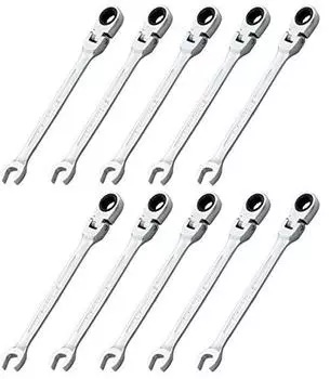 Торцевой ключ с трещоткой TONE Swing Ширина под ключ 12 мм 10 шт. RMF-12-10S