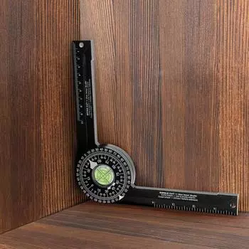 Торцовочная пила Транспортир Деревообработка Позиционер для резки Угловой датчик Транспортир Горизонтальный угол на 360 градусов чёрный