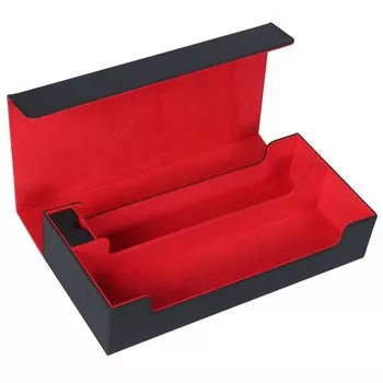 Торговая карта Heaven store 800 Торговая карта Чехол для колоды карт Чехол для карт Кожаный чехол для торговых карт Держатель для хранения карт x [Карты в банках] (Черный Красный)