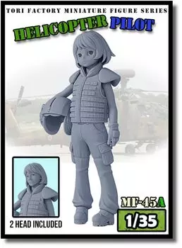 Tori Factory Current Женский пилот вертолета смоляной набор 1/35 MF-45A
