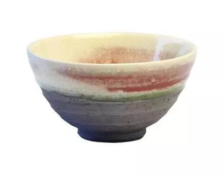 Tori Shigaraki Ware Raspberry Rice Bowl W909-14