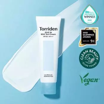Toriden Dive-In Mugijacha Mild Sun Cream 60 мл, корейский солнцезащитный крем