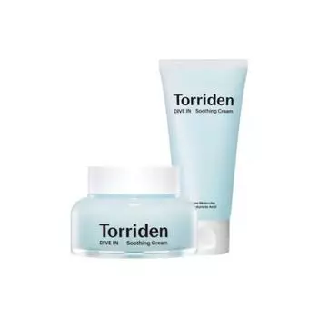 Toriden Dive-in Успокаивающий крем Double Special (100мл+100мл) Раздача случайных образцов, 2 штуки, 100 мл