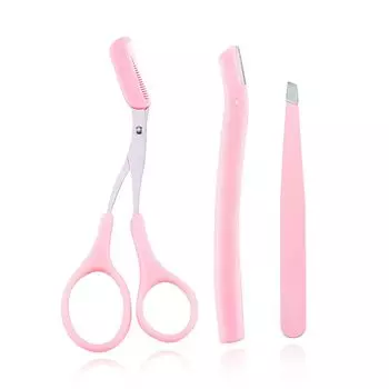 TORMEN Professional Eyebrow Grooming Eyebrow Ножницы для бровей с бровями Унисекс Инструмент для удаления волос на лице для идеального формирования бровей Набор, расческа,