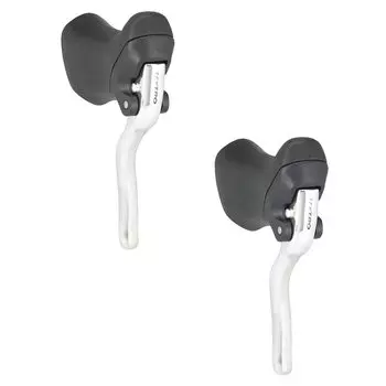 Тормозная ручка TEKTRO RL340 для шоссейного велосипеда, черно-серебристая