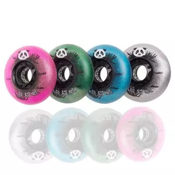 Тормозное колесо в форме панды Lucanxingous колесо износостойкие аксессуары для катания на роликовых коньках 72mm белый