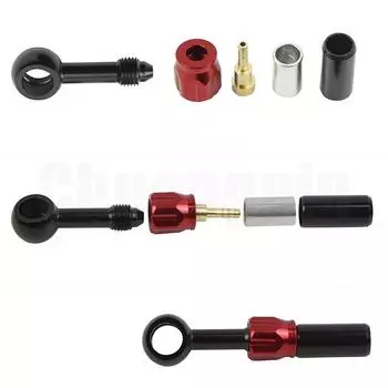 Тормозной фитинг-банджо, алюминиевый мотогидравлический усиленный тормозной масляный шланг сцепления AN3 для мотоцикла, квадроцикла, мотоцикла, багги