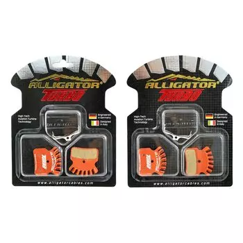 Тормозные колодки Alligator Turbo для дисковых тормозов для TRP Slare 2 AR2439 HD-M745/M735, HD-E725, T4/ G-Spec, упаковки, оранжевый