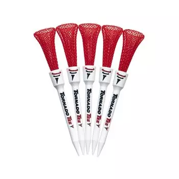 TORNADO TEE Golf Tee Drakon Red inches 5 pieces 3.25 (82mm) TT-325 красный