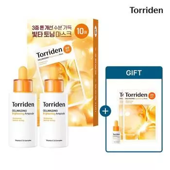 [TORRIDEN] Cellmaging Vita C Brightening Ampoule 30ml (2 pieces) + 10 masks (+ 10ml ampoule + 2 masks)