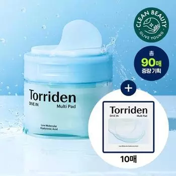 TORRIDEN Dive-in Multi Pad 80 sheets special (+10 multi pads) Balanced Cica Pads 60 sheets + 10 sheets