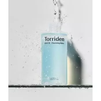 Torriden Dive In низкомолекулярная гиалуроновая кислота очищающая вода 400 мл FREE