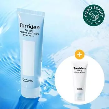 TORRIDEN Dive-in Watery Moisture Sun Cream Single Item Special (+Cleansing Foam 30ml)
