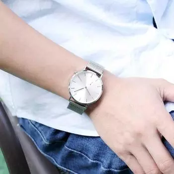 [TORSO]Официальные штаб-квартиры Простые блестящие металлические часы TB155 (Выберите 1 тип)