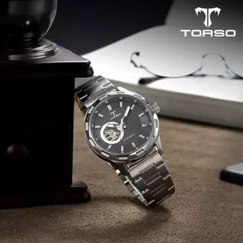 [TORSO] T40M-SGS Circular Heartbeat Автоматические часы Металлические мужские часы