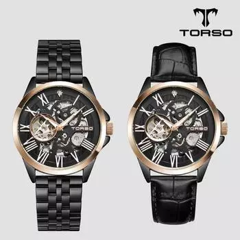 [TORSO] T601M-RBB Latumena Skeleton Автоматические часы с бриллиантами Металлические мужские часы