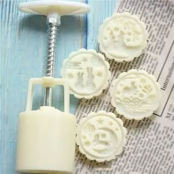 Торт из бобов мунг Кондитерские изделия Принадлежности для выпечки Форма для танца кролика Кухонные принадлежности Форма для лунного пирога A