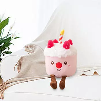 Торт ко дню рождения, плюшевая кукла, мягкая игрушка, реквизит для фотосъемки, мягкий домашний декор для strawberry