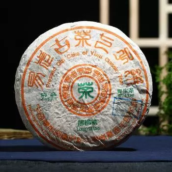 Торт Kong Ming Shan прессованный Qizi 2003 года с классическим чаем Иу Пуэр Пуэр сырой 357г